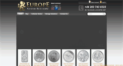 Desktop Screenshot of europesilverbullion.com